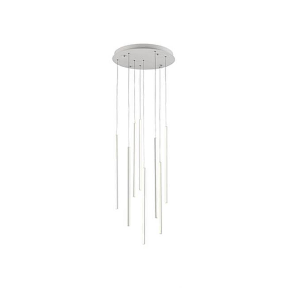 Extruded Circular Aluminum Vertical Lamp RodsFlexible Silicon Rubber DiffusersLightly Textured