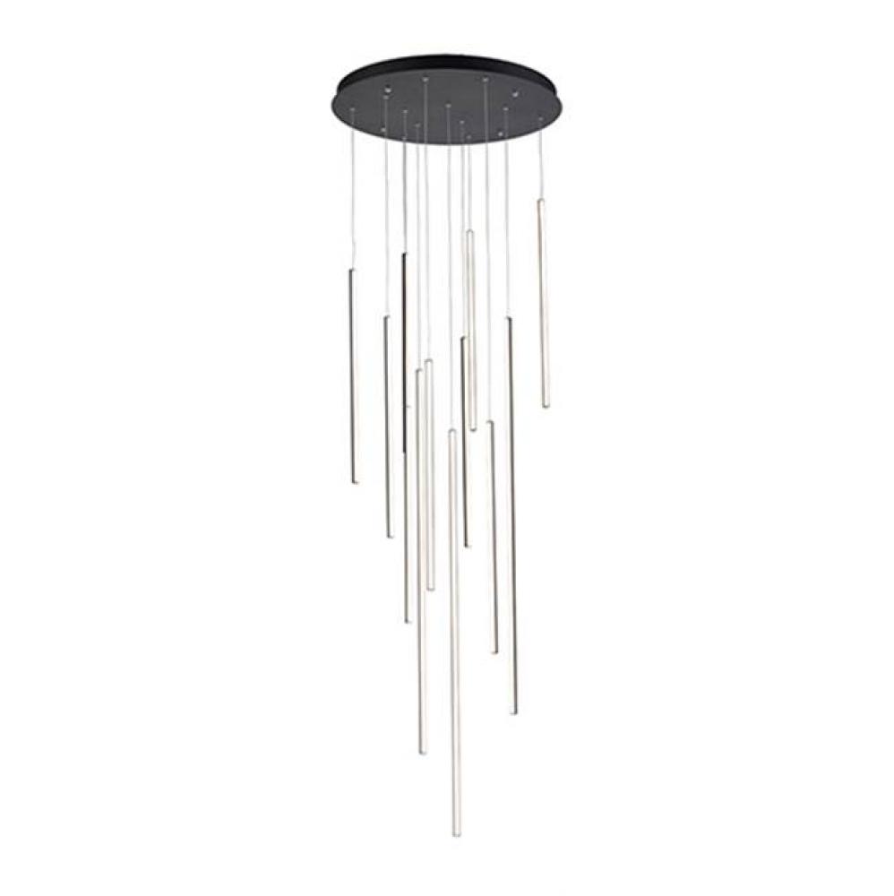 Extruded Circular Aluminum Vertical Lamp RodsFlexible Silicon Rubber DiffusersLightly Textured