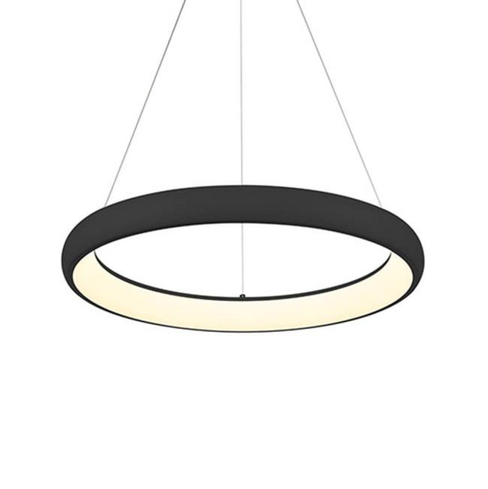 A Curved Band Of Powder-Coated Aluminum Arcs Around A Central Void Forming And Encapsulating An