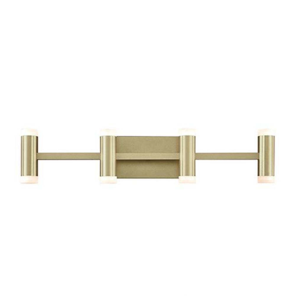 Extruded Aluminum Quatrefoil Lamps On Rectangular Wall MountFinely Textured Powder-Coat Or Plated