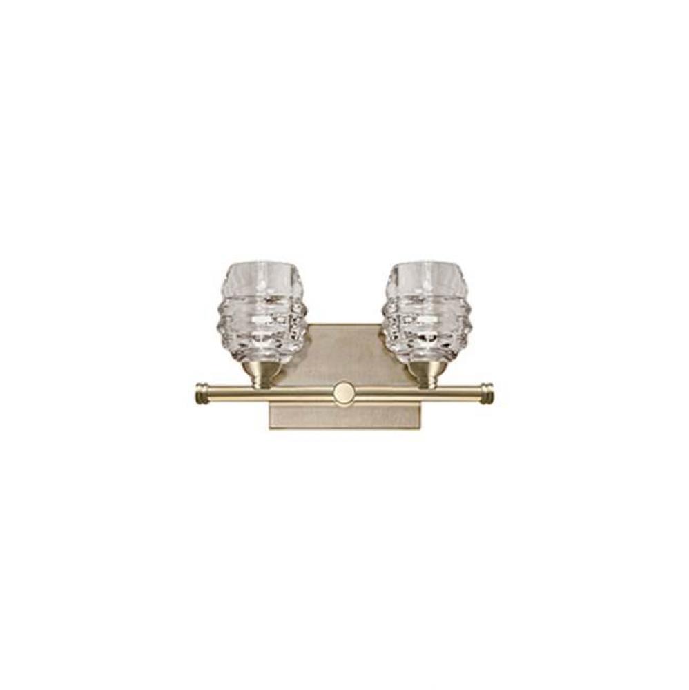 Vintage But Modern Led Two Light Vanity, Spaced Across An Architecturally Designed Horizontal