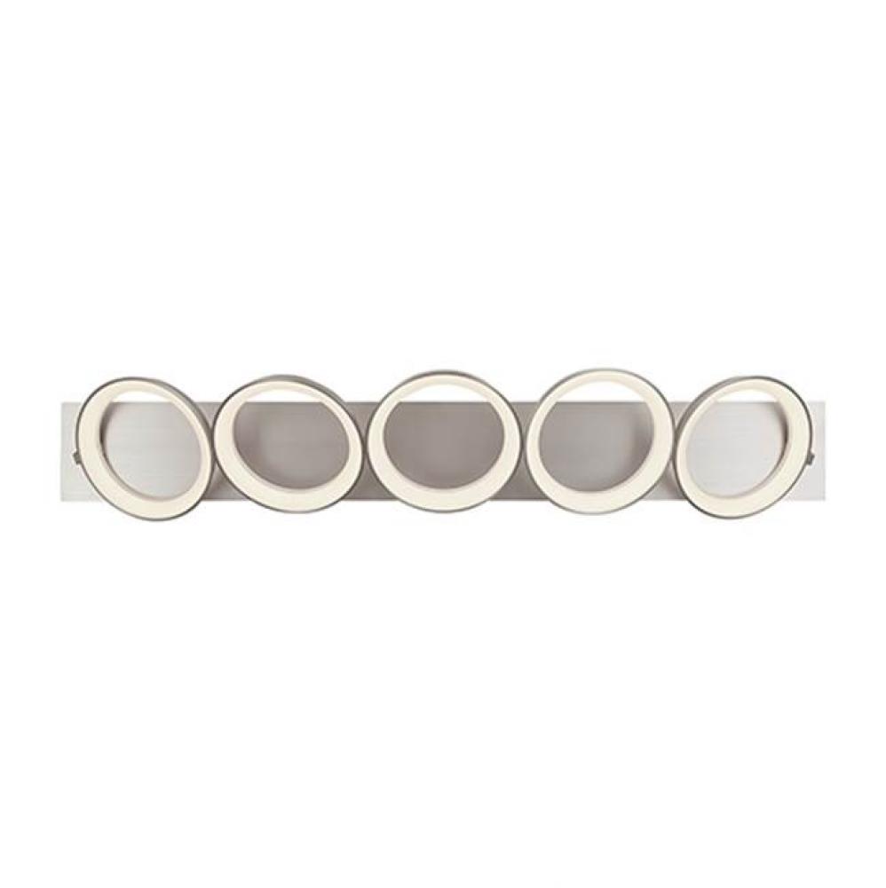 Diecast Aluminum Rings With Translucent Acrylic DiffusersMetallic Brushed Finish Or Matte