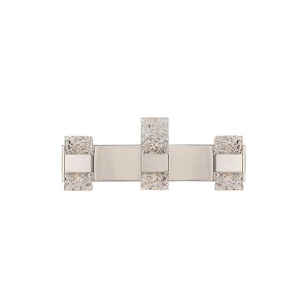 3 Bricks Of Clear Acrylic, Shaped In A Style Inspired By The Look Of Wet, Hand-Sculpted Ice Stand