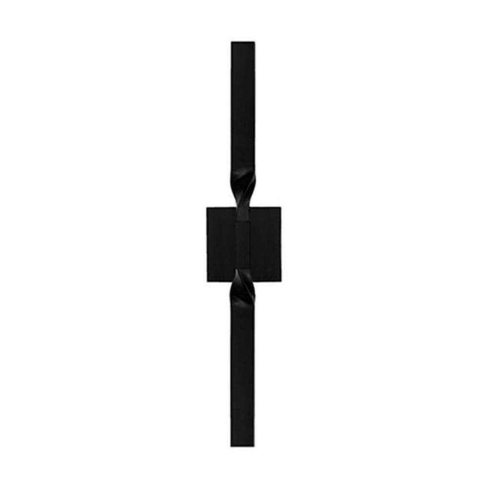 The Hand-Polished Steel Wall Sconce Is Held To The Wall By A Small Square Plate. A Simple Twist