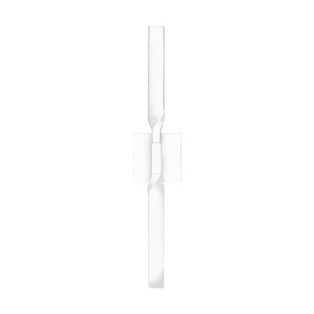 The Hand-Polished Steel Wall Sconce Is Held To The Wall By A Small Square Plate. A Simple Twist
