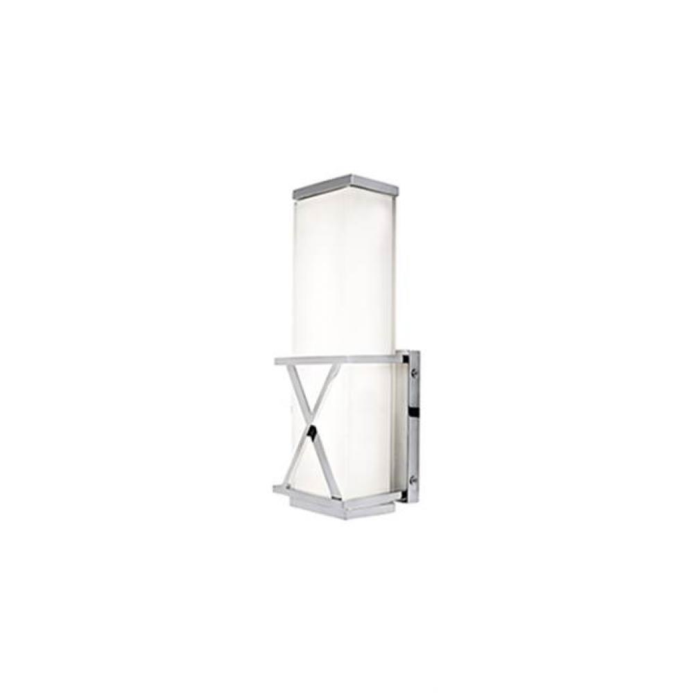 Rectangular With X Metal Detail And Frosted White Glass, X Will Certainly Mark The Spot. Provides