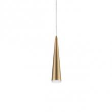 Kuzco 401214VB-LED - Single Led Pendant, Sleek Conical Shape With Clear Acrylic Diffuser, Canopy And Metal