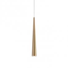 Kuzco 401215VB-LED - Single Led Pendant, Sleek Conical Shape With Clear Acrylic Diffuser, Canopy And Metal