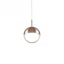 Kuzco 402801VB-LED - Single Led Lamp Pendant, Stunning Sphere Shape Design With Vintage Brass Metal Details Covering