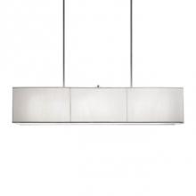 Kuzco 41056W - Six Lamp Pendant With Rectangular Shape Textured Linen White Shade And Acrylic Bottom