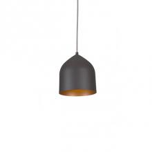 Kuzco 49108-GH/CP - Single Lamp Pendant With Spun Aluminum Shade Showcasing Power-Coated Finishes In Contrasing Hues.
