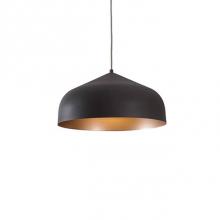 Kuzco 49117-GH/CP - Single Lamp Pendant With Spun Aluminum Shade Showcasing Power-Coated Finishes In Contrasing Hues.