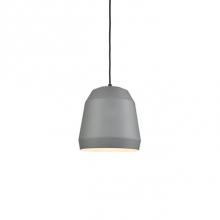 Kuzco 492116-GY - Single Lamp Pendant With FacetedAluminum Shade ShowcasingPowder-Coated Finishes AgainstA Matte