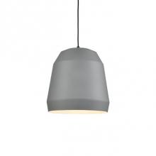 Kuzco 492122-GY - Single Lamp Pendant With FacetedAluminum Shade ShowcasingPowder-Coated Finishes AgainstA Matte