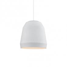 Kuzco 492122-WH - Single Lamp Pendant With FacetedAluminum Shade ShowcasingPowder-Coated Finishes AgainstA Matte