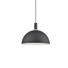 Kuzco 492316-BK/GD - Single Lamp Pendant WithAluminum Dome ShadeShowcasing Powder-Coated OrPlated Finishes With Metal
