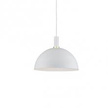 Kuzco 492316-WH/GD - Single Lamp Pendant WithAluminum Dome ShadeShowcasing Powder-Coated OrPlated Finishes With Metal