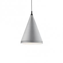 Kuzco 492722-BN/BK - Single Lamp Pendant With ConicalAluminum Shade With FinePowder-Coated Or Plated FinishesWith