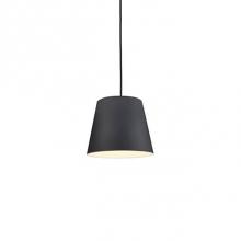 Kuzco 493624-BK - Single Lamp Pendant With Aluminum Drum Shade Showcasing Powder-Coated Finishes. Exterior Shade