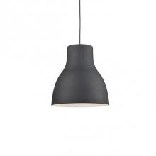 Kuzco 494224-BK - Single Lamp Pendant With TaperedAluminum Shade ShowcasingPowder-Coated Finishes. ExteriorShade