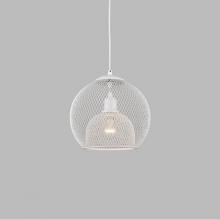 Kuzco 494412-WH - Single Lamp Pendant WithSpherical Powder-Coated WireMesh Shade. Color ConfigurationsInclude