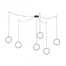 Kuzco CNM13AC-WH - The Marquee Transforms Single Pendants Into A Choreographed Statement Piece. Simple Forms Combine