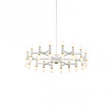 Kuzco CH19733-WH - Branch Formed Aluminum Arms Extend From Central Cylindrical CoreFinely Textured Powder-Coat