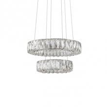 Kuzco CH7818 (4000K) - Two Tiered Led Chandelier With 2 Different Sized Rings Which Can Be Styled In A Variety Of