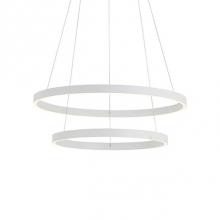 Kuzco CH86224-WH - Extruded And Rolled Loops With Rectangular ProfileDual Flush Polymeric Diffuser Sets Per