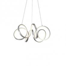 Kuzco CH93824-AS - Extruded And Rolled Rectangular Aluminum Helix RingFlexible Silicon Rubber DiffuserMetallic