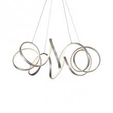 Kuzco CH93834-AS - Extruded And Rolled Rectangular Aluminum Helix RingFlexible Silicon Rubber DiffuserMetallic