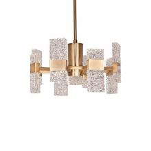 Kuzco CH9522-GB - Kuzco Is Excited To Introduce The Oslo Collection. Fine Textured Ice-Like Glass Is Used To