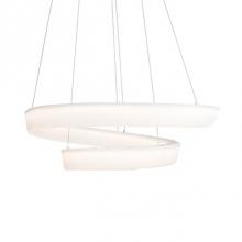 Kuzco CH96644-WH - Helical Shape Translucent Polymeric DiffuserPowder-Coat White Heatsink CapManipulation Of From Up
