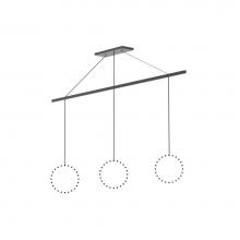 Kuzco CNL3AC-BK - The Marquee Transforms Single Pendants Into A Choreographed Statement Piece. Simple Forms Combine