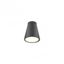 Kuzco EC16608-BK - Cast Aluminum Conical Housing With Ceiling MountLightly Powder-Coated FinishOpal Round Glass