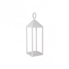 Kuzco EL34718-WH - Die-Cast Tapered Housing Capped With Round Handle Atop Rectilinear Frame Lightly Textured