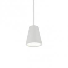 Kuzco EP16608-WH - Cast Aluminum Conical Housing With Ceiling MountLightly Powder-Coated FinishOpal Round Glass
