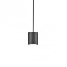 Kuzco EP19404-BK - Extruded Aluminum Cylinders With Cast RetainingRings And MountsExterior Surface Mount Or Pendant