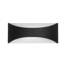Kuzco EW3612-BK - High Powered Led Exterior Single Light Wall Mount Fixture, With Stylish Relaxed Arch Design And