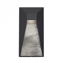 Kuzco EW53916-BK - A Formed Aluminum Rectangle-Shaped Exterior Wall Light Brings Texture And Depth With Its
