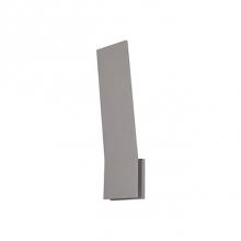 Kuzco EW7918-GY - An 18 Inch Long Aluminum Rectangle Is Bent Forward From The Bottom, Just Slightly Enough For An