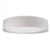Kuzco FM7920-BG - Round Led Flush Mount With A Refined Hand Tailored Textured Fabric Shade Available In Beige,