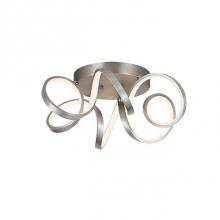 Kuzco FM93820-AS - Extruded And Rolled Rectangular Aluminum Helix RingFlexible Silicon Rubber DiffuserMetallic