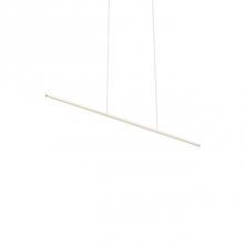 Kuzco LP18248-WH - Square Profile Linear Aluminum With Thin CablesInset Opal Polymeric DiffuserFinely Textured Plate