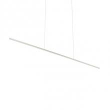 Kuzco LP18260-BN - Square Profile Linear Aluminum With Thin CablesInset Opal Polymeric DiffuserFinely Textured Plate
