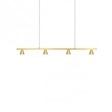 Kuzco LP19937-BB - Extruded Rectangular Profile With Conical ShadesSpot Optical Acrylic LensesBrushed Plated