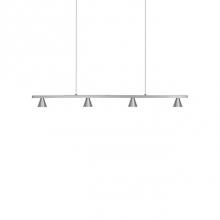 Kuzco LP19937-BN - Extruded Rectangular Profile With Conical ShadesSpot Optical Acrylic LensesBrushed Plated