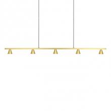 Kuzco LP19947-BB - Extruded Rectangular Profile With Conical ShadesSpot Optical Acrylic LensesBrushed Plated