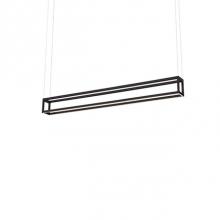 Kuzco LP34448-BK - Square Profile Linear Aluminum FrameInset Opal Polymeric DiffusersFinely Textured Plate Or