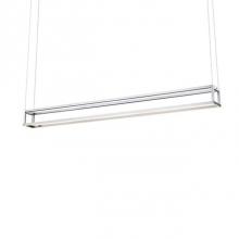 Kuzco LP34460-BN - Square Profile Linear Aluminum FrameInset Opal Polymeric DiffusersFinely Textured Plate Or